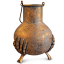 Firenze Ayaklı Bronz Vazo