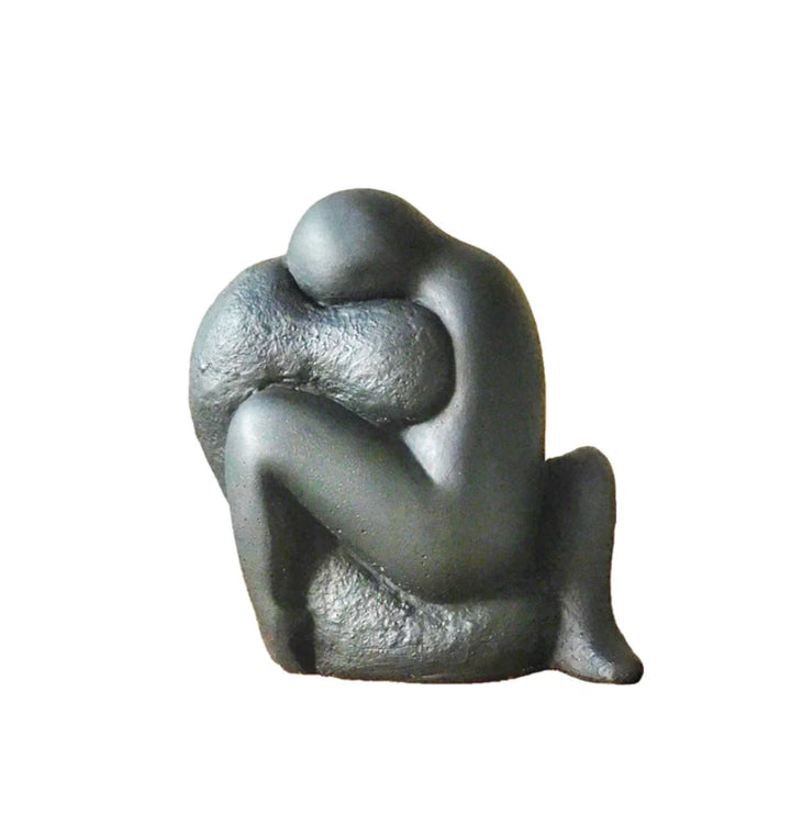 İç İçe Çift Heykel-Heykel-B’art Desing-Siyah-NowShopFun