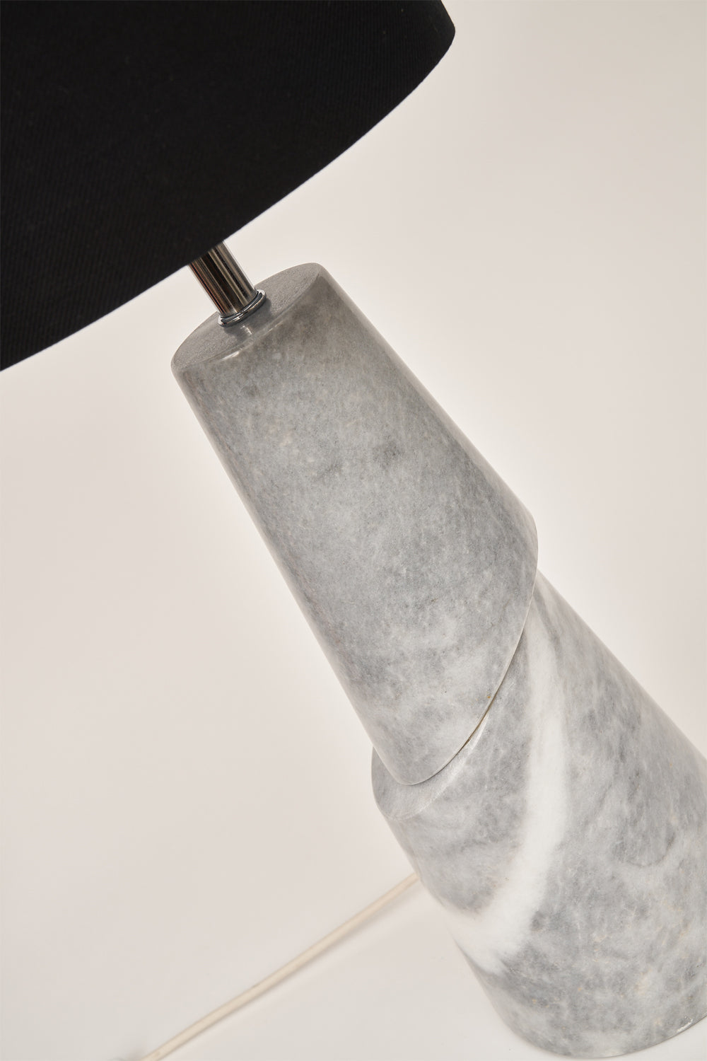 Iconic Gri Konik Mermer Abajur-Abajur-Decholz-NowShopFun