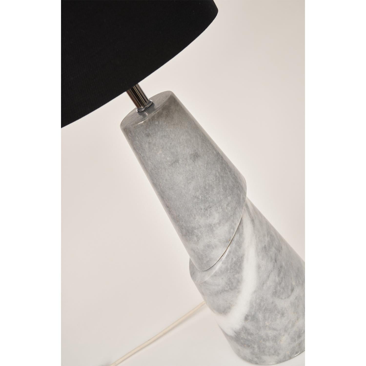 Iconic Gri Konik Mermer Abajur-Abajur-Decholz-NowShopFun