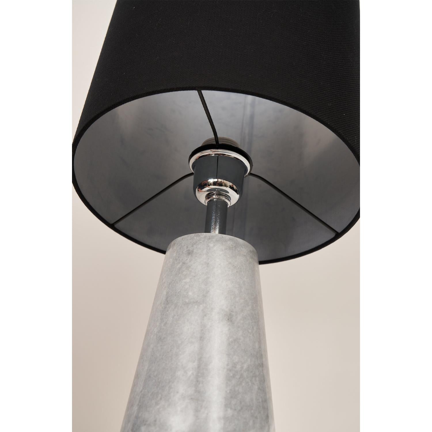 Iconic Gri Konik Mermer Abajur-Abajur-Decholz-NowShopFun