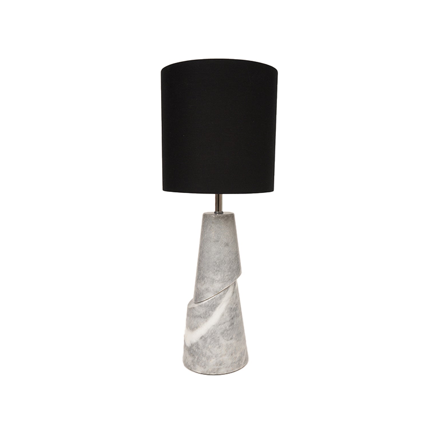 Iconic Gri Konik Mermer Abajur-Abajur-Decholz-NowShopFun