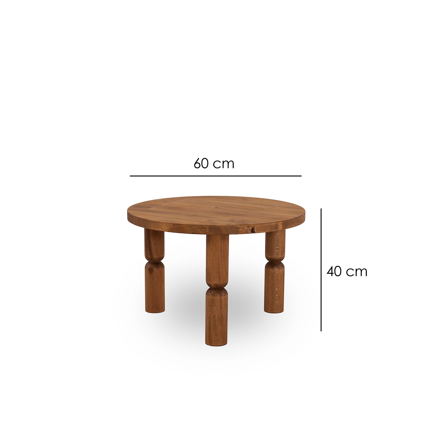 İda Sehpa / Masif 60 Cm.