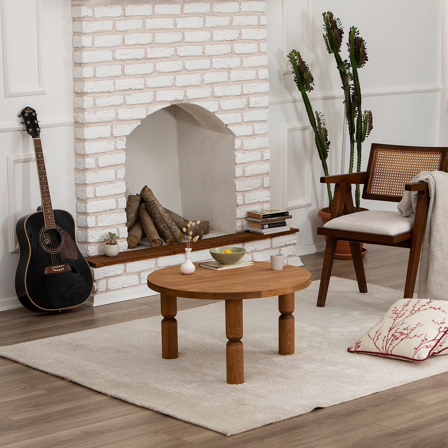 İda Sehpa / Masif 70 Cm.