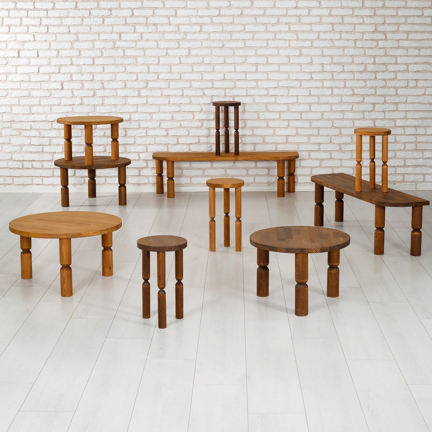 İda Sehpa / Masif 70 Cm.