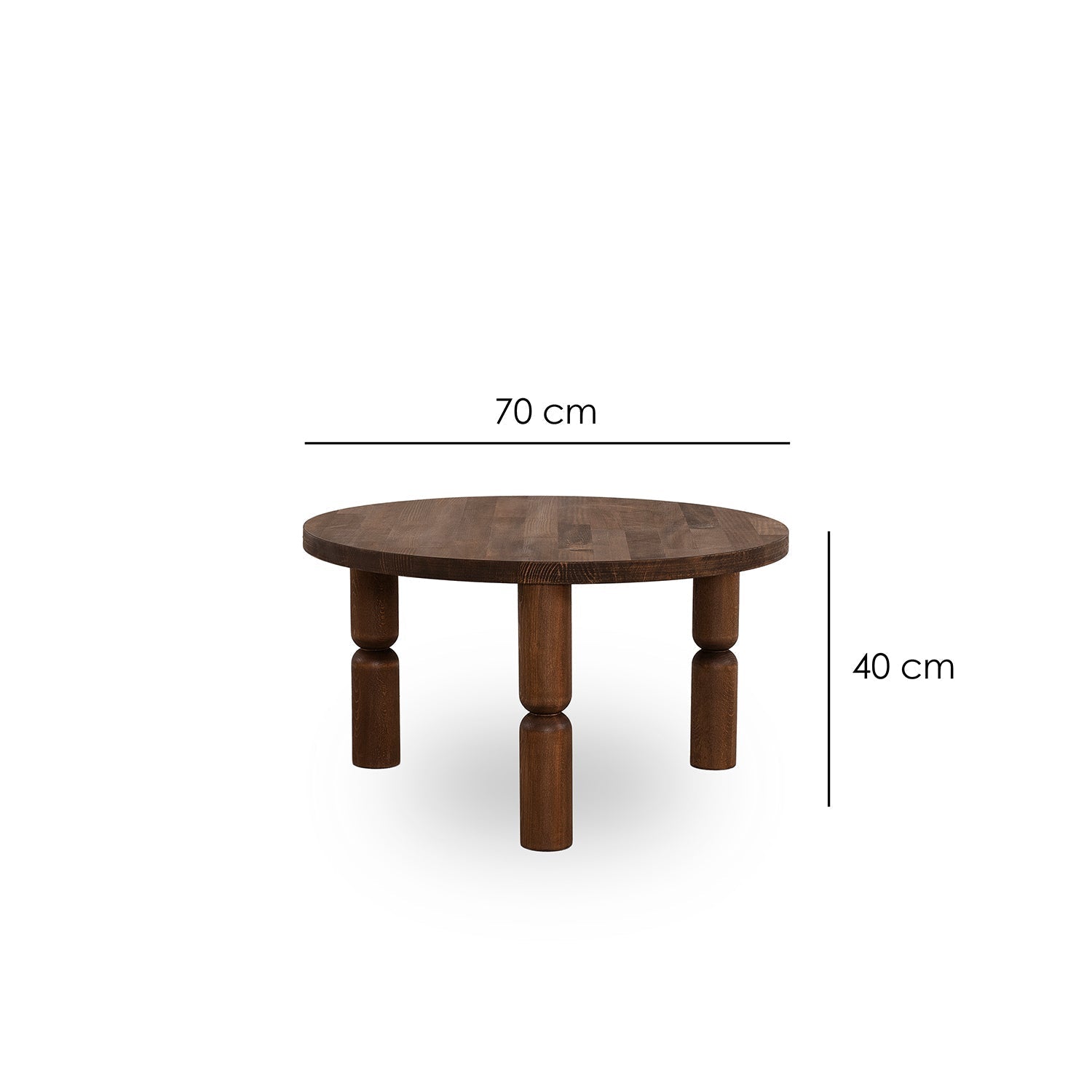 İda Sehpa / Masif 70 Cm.