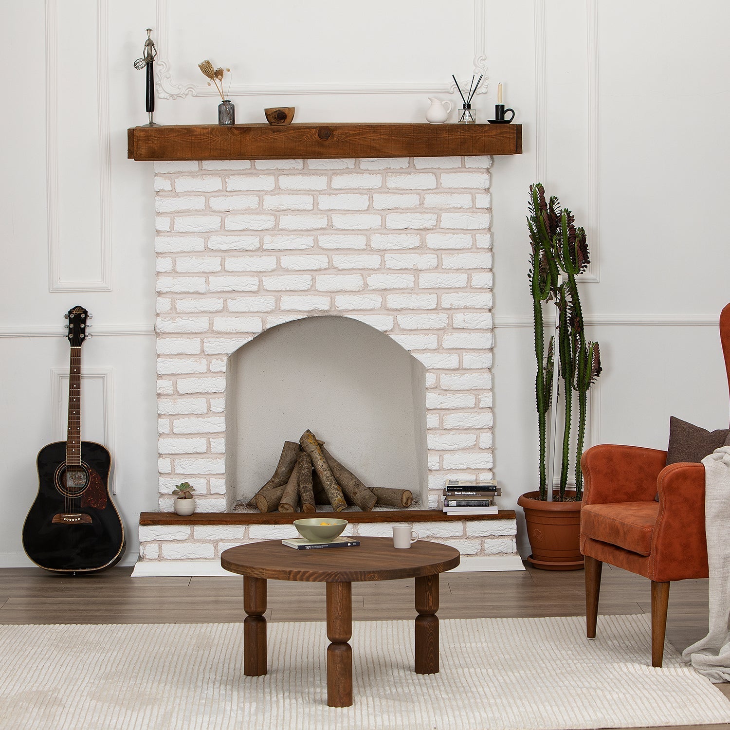 İda Sehpa / Masif 70 Cm.