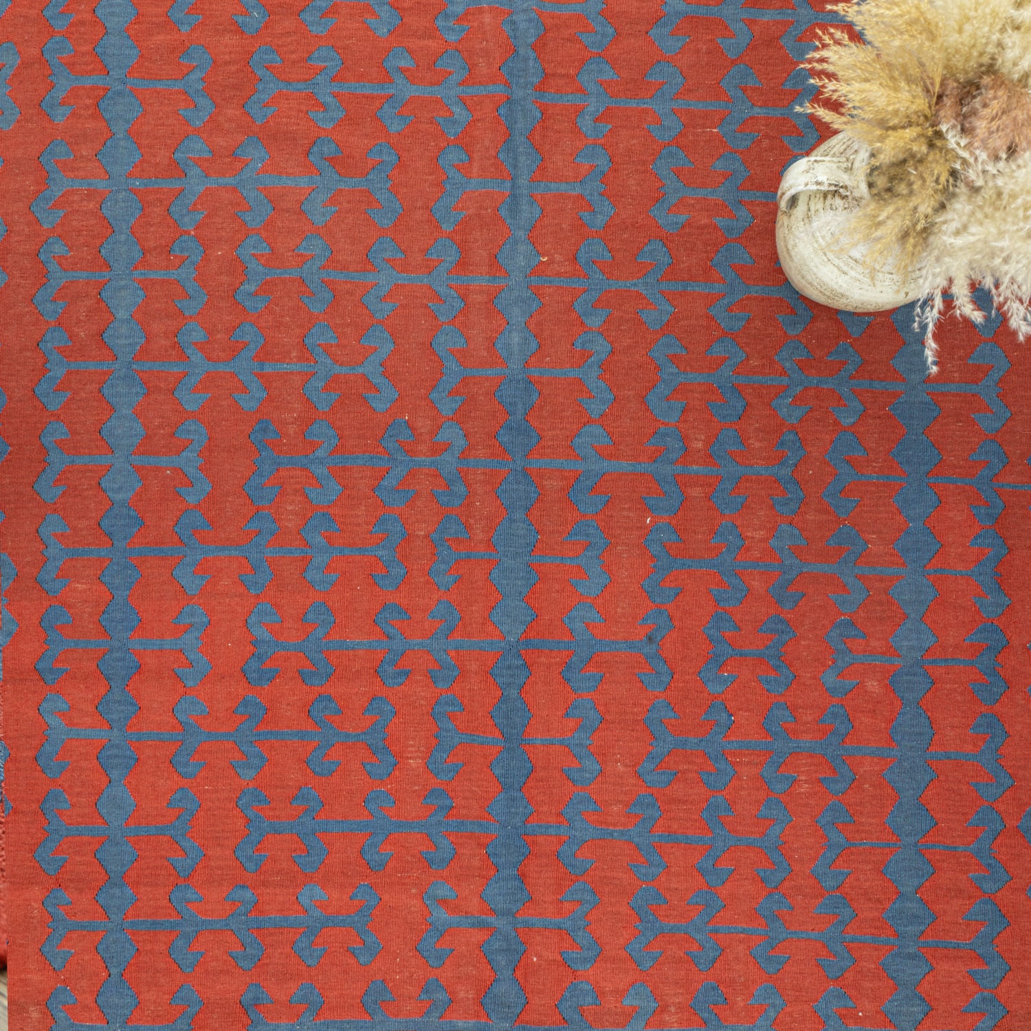 Ihlara El Dokuma Kırmızı Kilim 195x281 Cm