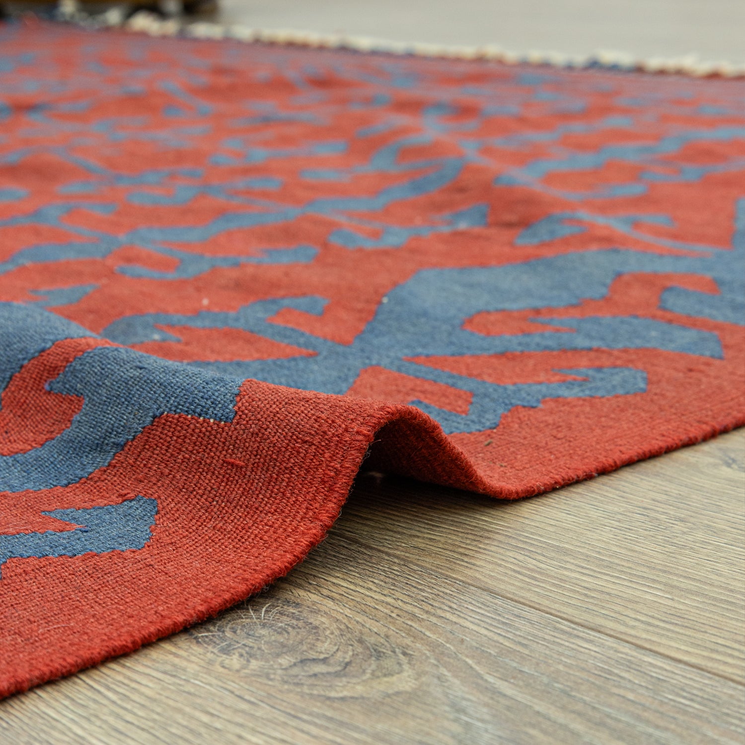 Ihlara El Dokuma Kırmızı Kilim 195x281 Cm