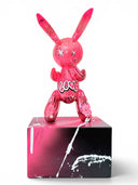 İkonik Balon Tavşan Heykeli | Pembe Krom Love Edition
