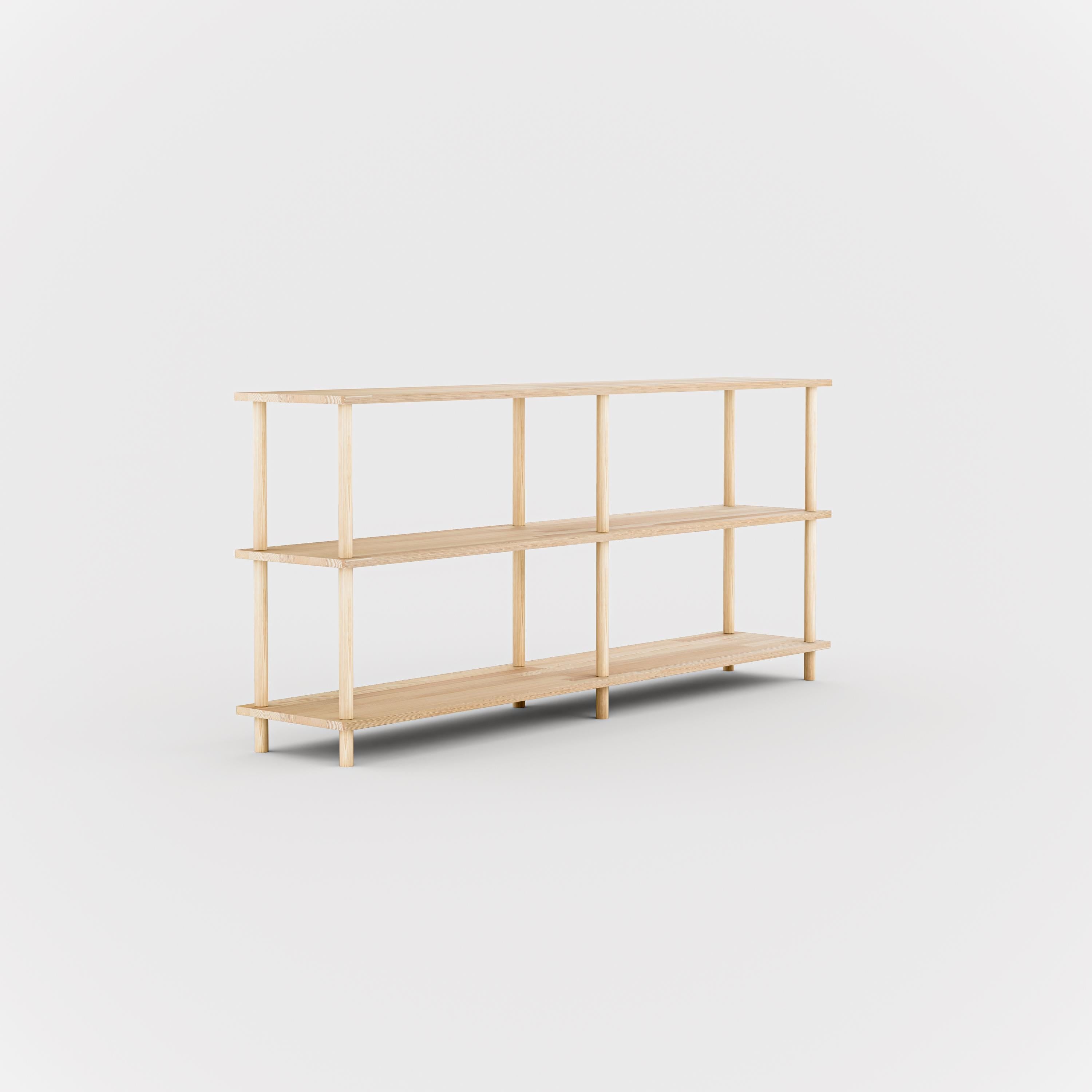 Solid Wood 3 Shelf Bookcase