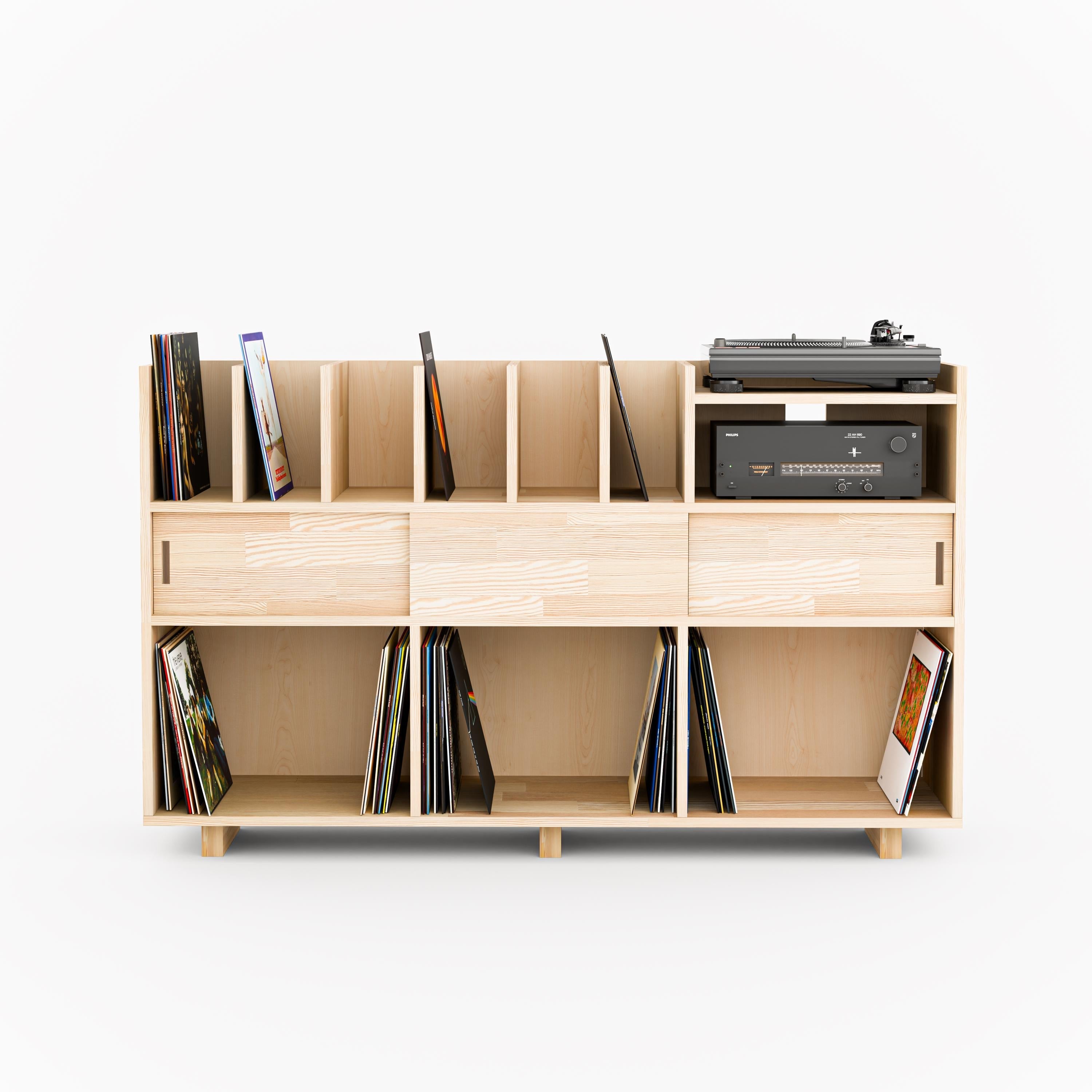 Solid Wood Record Player Stand