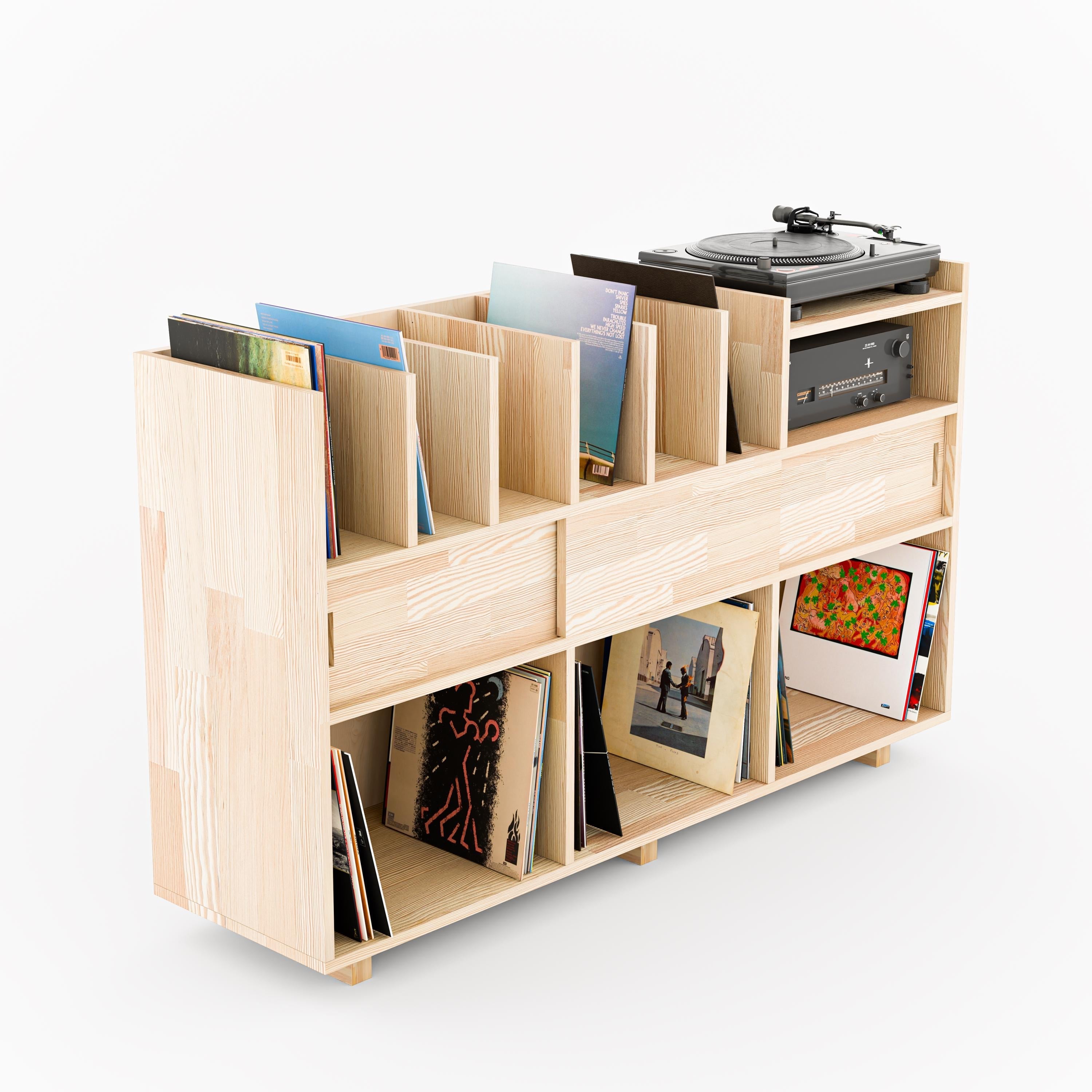 Solid Wood Record Player Stand