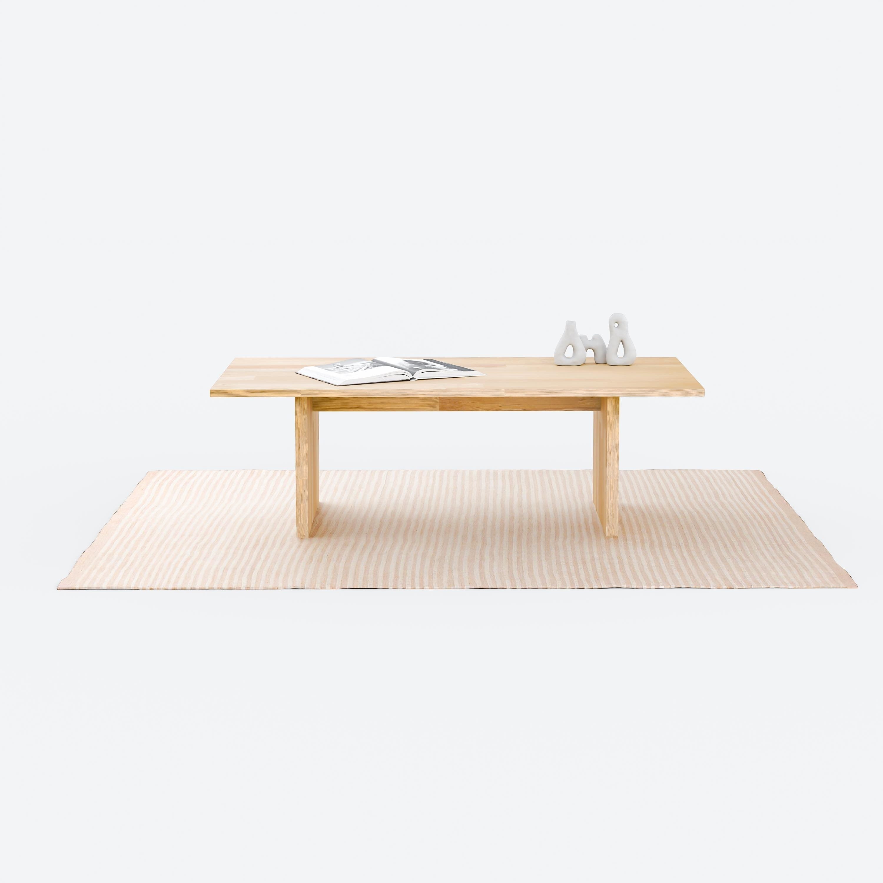 Masif Ahşap Minimalist Orta Sehpa
