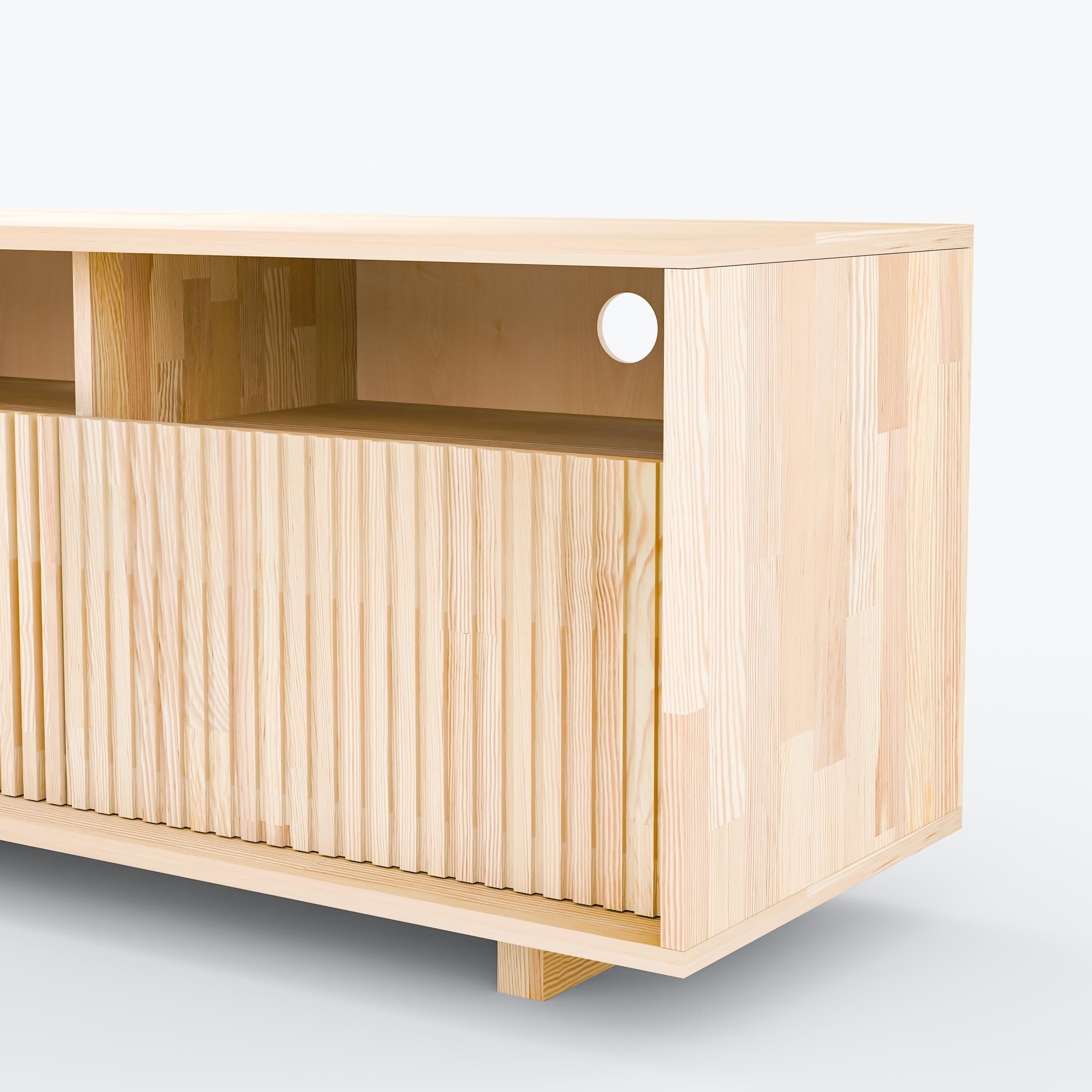 Solid Wood Covered TV Unit