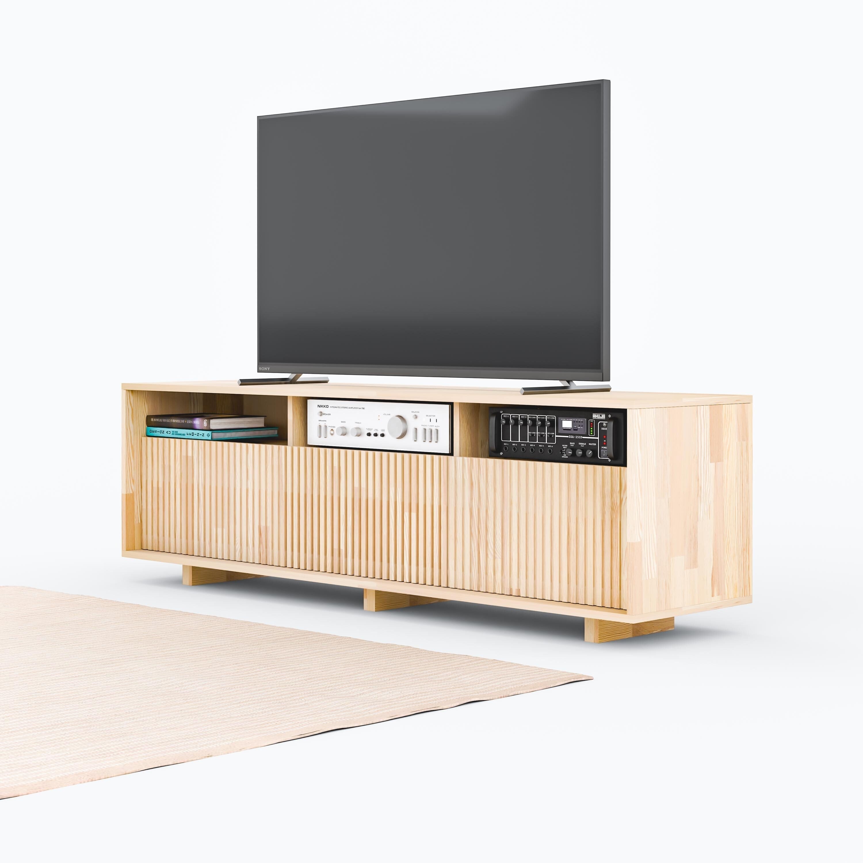 Solid Wood Covered TV Unit