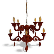 Chandelier Velvet Red Avize - nowshopfun