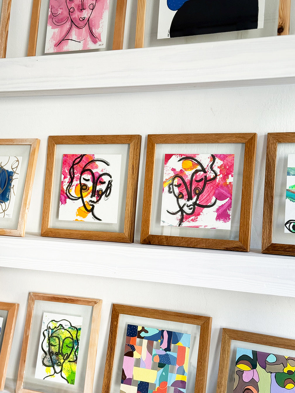 2li Ahşap Çerçeveli Resim | Orijinal İmzalı - 04