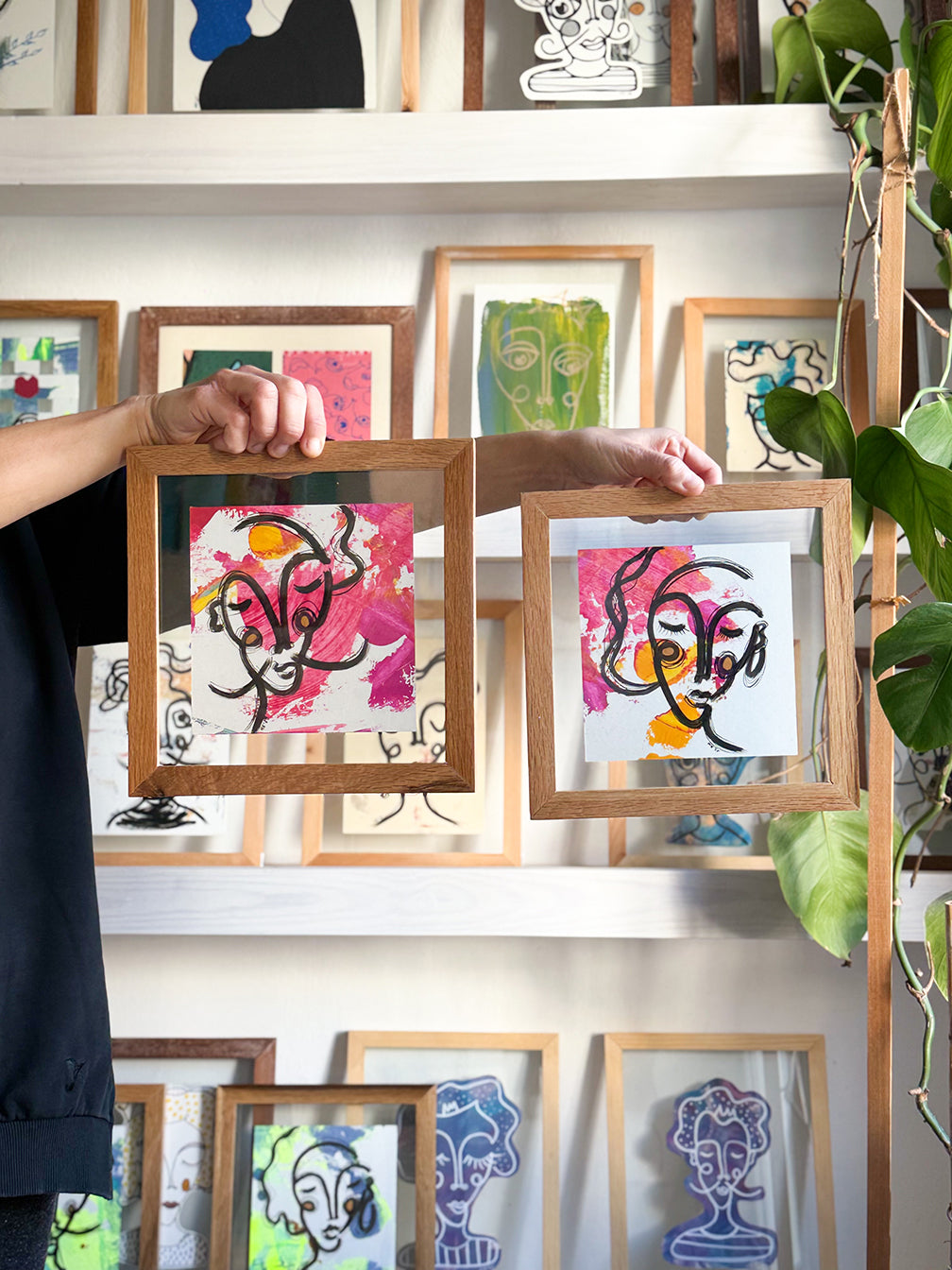 2li Ahşap Çerçeveli Resim | Orijinal İmzalı - 04