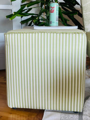 Stripe, %100 Pamuk Kare Puf/Yan Sehpa