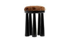 Totemic Bronz Jakar Kumaşlı Masif Lake Tabure