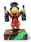 Varyemez Amca Heykeli | Scrooge McDuck Graffiti Pop Art | İmzalı Kaideli Koleksiyon Figürü