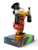 Varyemez Amca Heykeli | Scrooge McDuck Graffiti Pop Art | İmzalı Kaideli Koleksiyon Figürü