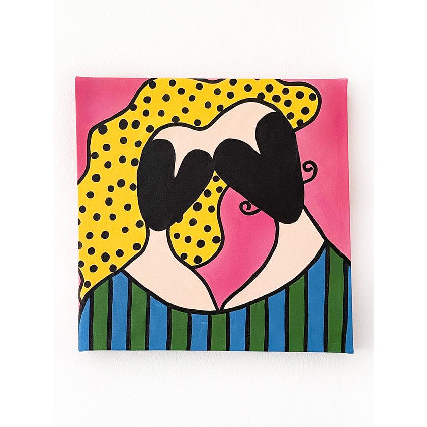 Kanvas Renkli Portre Serisi - 13