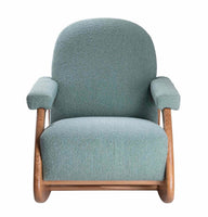Liva Sallanan Koltuk-Berjer-NOW FURNITURE-Açık Yeşil-Meşe-NowShopFun