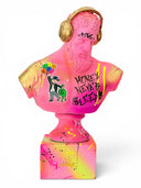 Alec Monopoly Tarzı Graffiti Pembe Herkül Heykeli