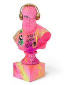 Alec Monopoly Tarzı Graffiti Pembe Herkül Heykeli