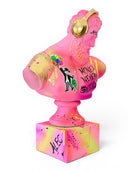 Alec Monopoly Tarzı Graffiti Pembe Herkül Heykeli