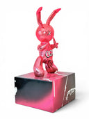 İkonik Balon Tavşan Heykeli | Pembe Krom Love Edition