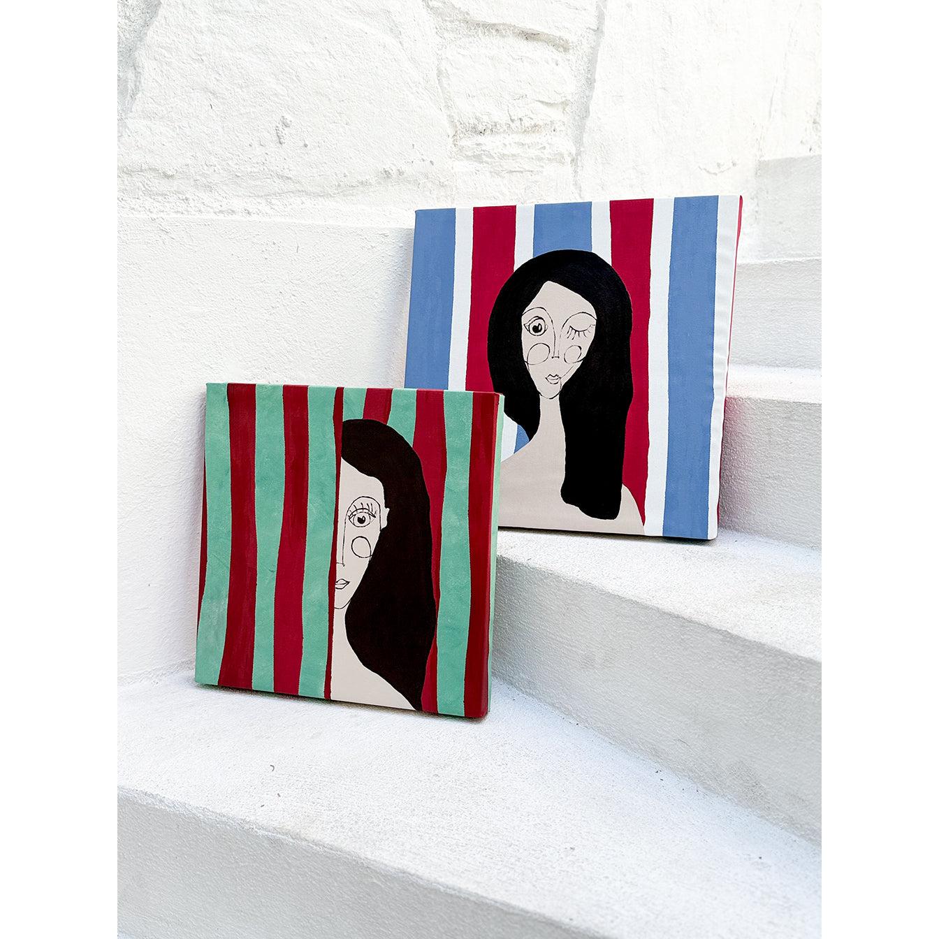 Kanvas Renkli Portre Serisi - 25