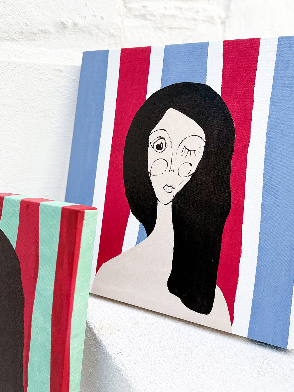 Kanvas Renkli Portre Serisi - 25