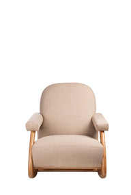Liva Sallanan Koltuk-Berjer-NOW FURNITURE-Açık Yeşil-Meşe-NowShopFun