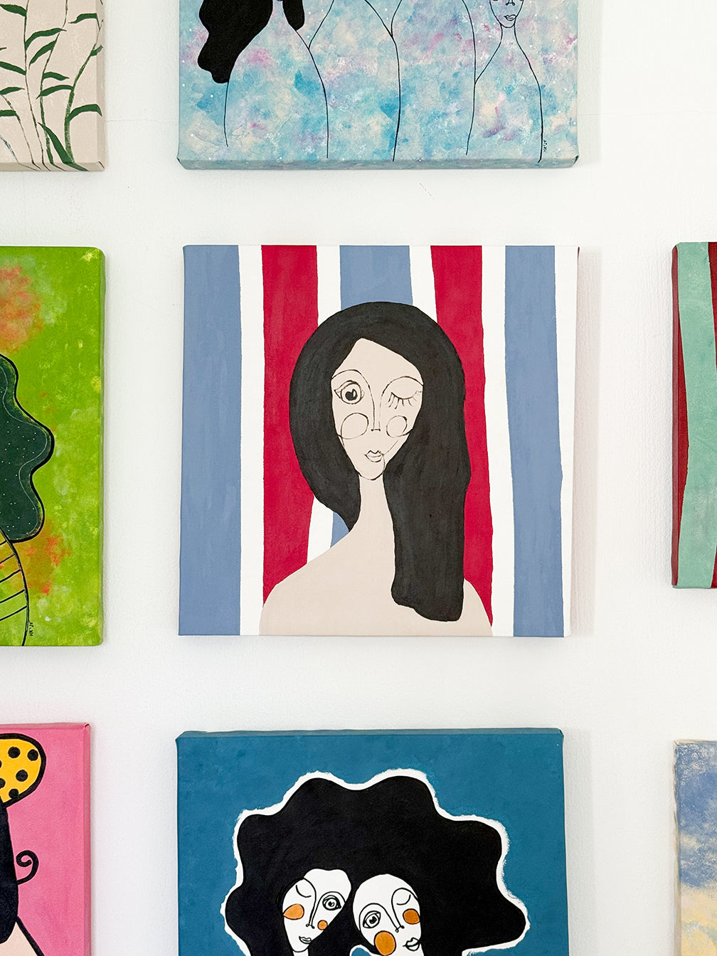 Kanvas Renkli Portre Serisi - 25