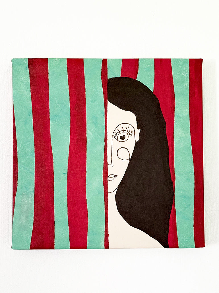 Kanvas Renkli Portre Serisi - 26