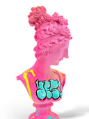 Venüs Heykeli | Pembe YES! Graffiti Pop Art Büst