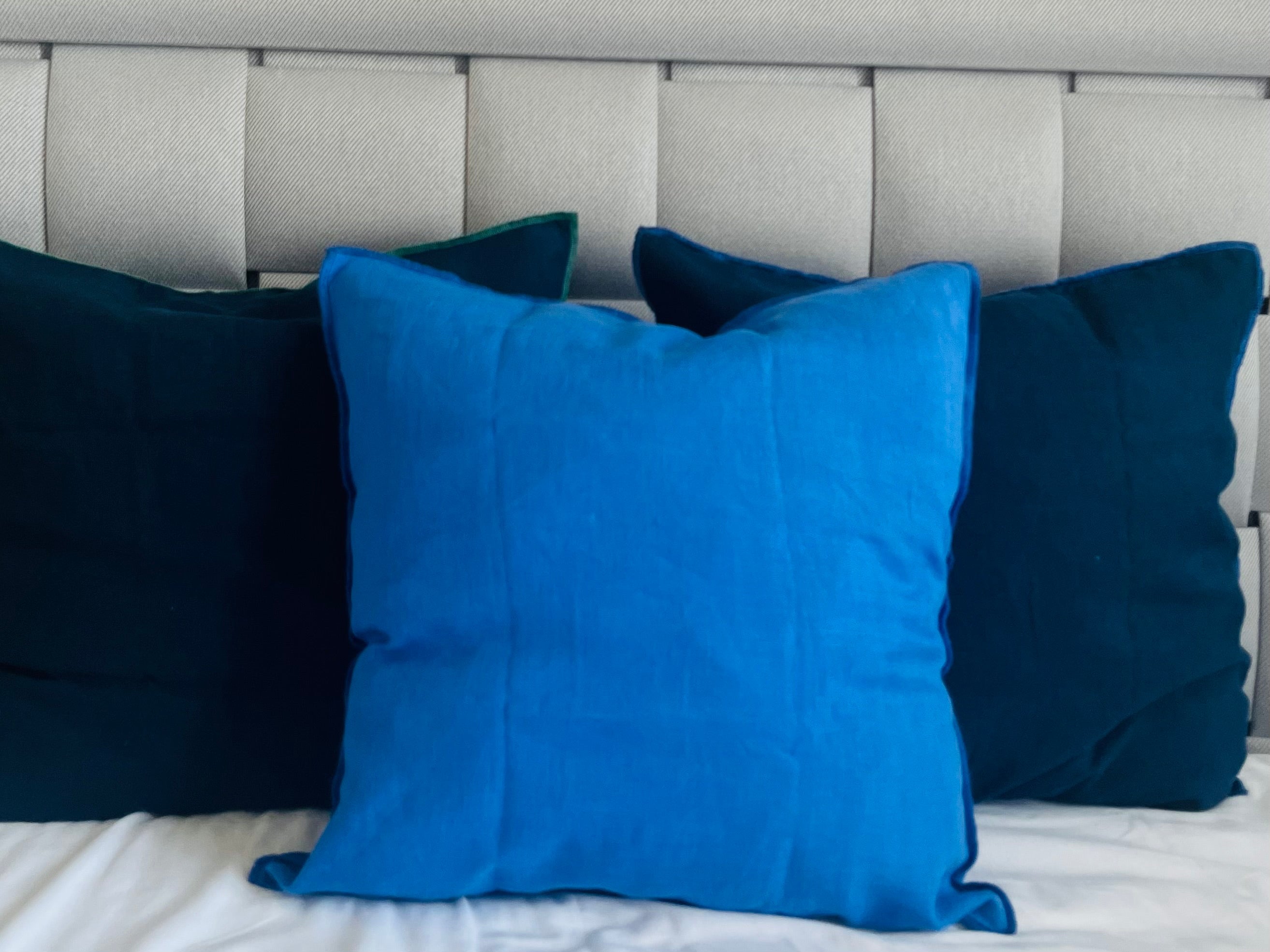 100% Linen Cushion Cover Set of 3