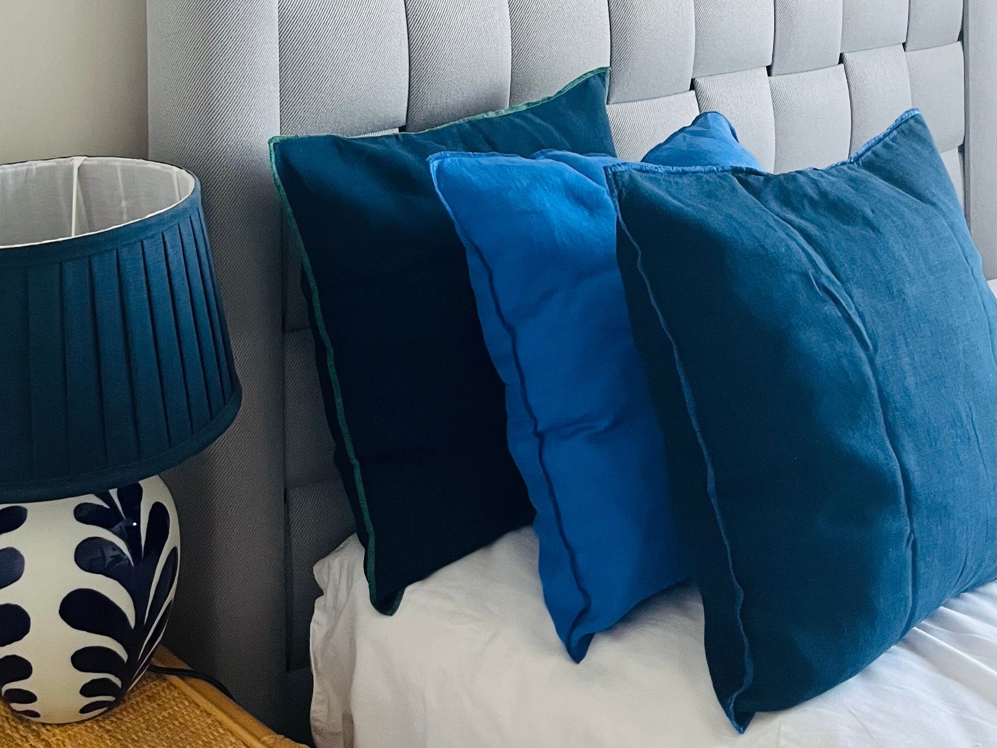 100% Linen Cushion Cover Set of 3