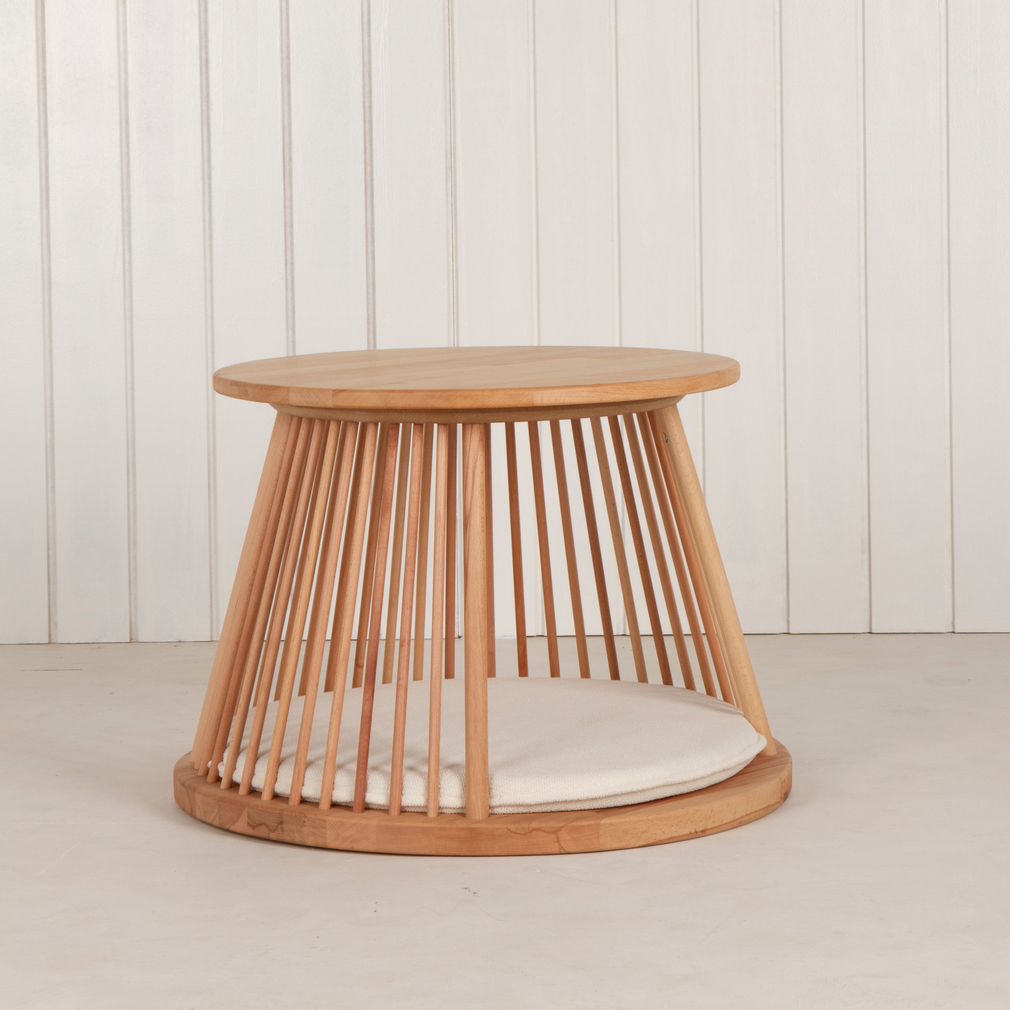 Pet Friendly Kayın Sehpa Krem