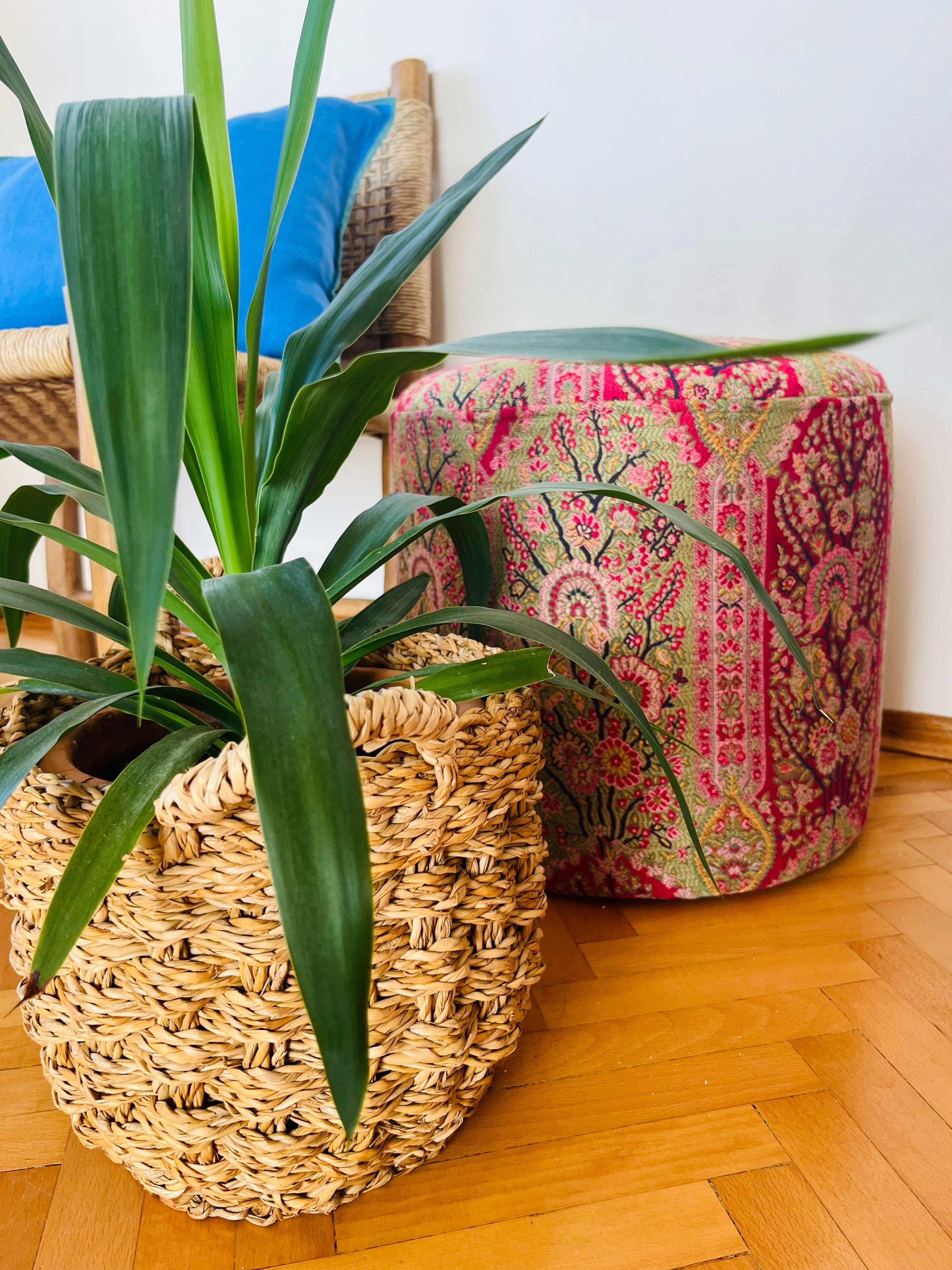 Gigi, 100% Handwoven Pouf/Stool