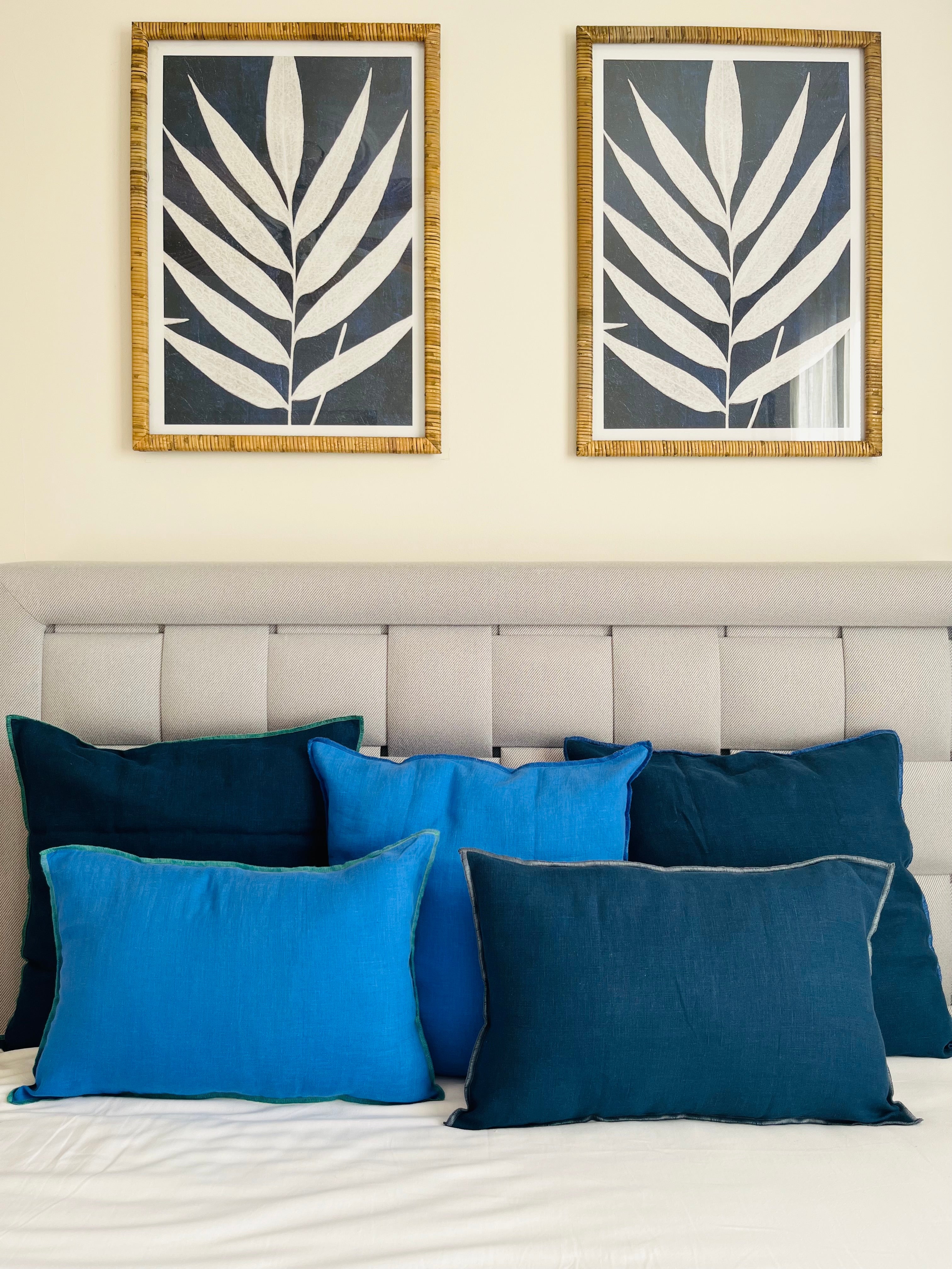 100% Linen Cushion Cover Set of 3