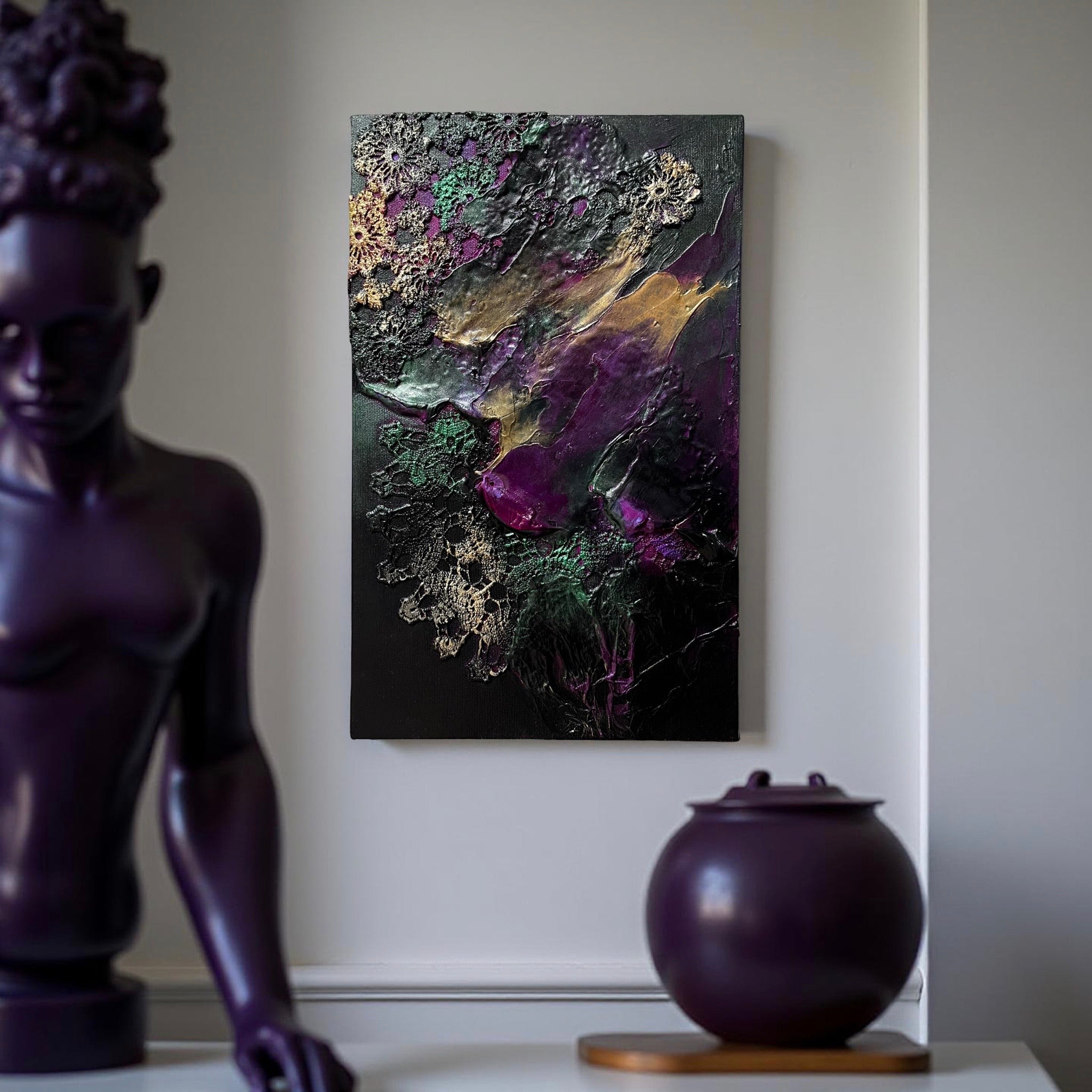 Soyut Dokulu Tablo Xiv