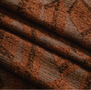 Dokulu Geometrik Kahverengi Terracotta Jakarlı Kırlent