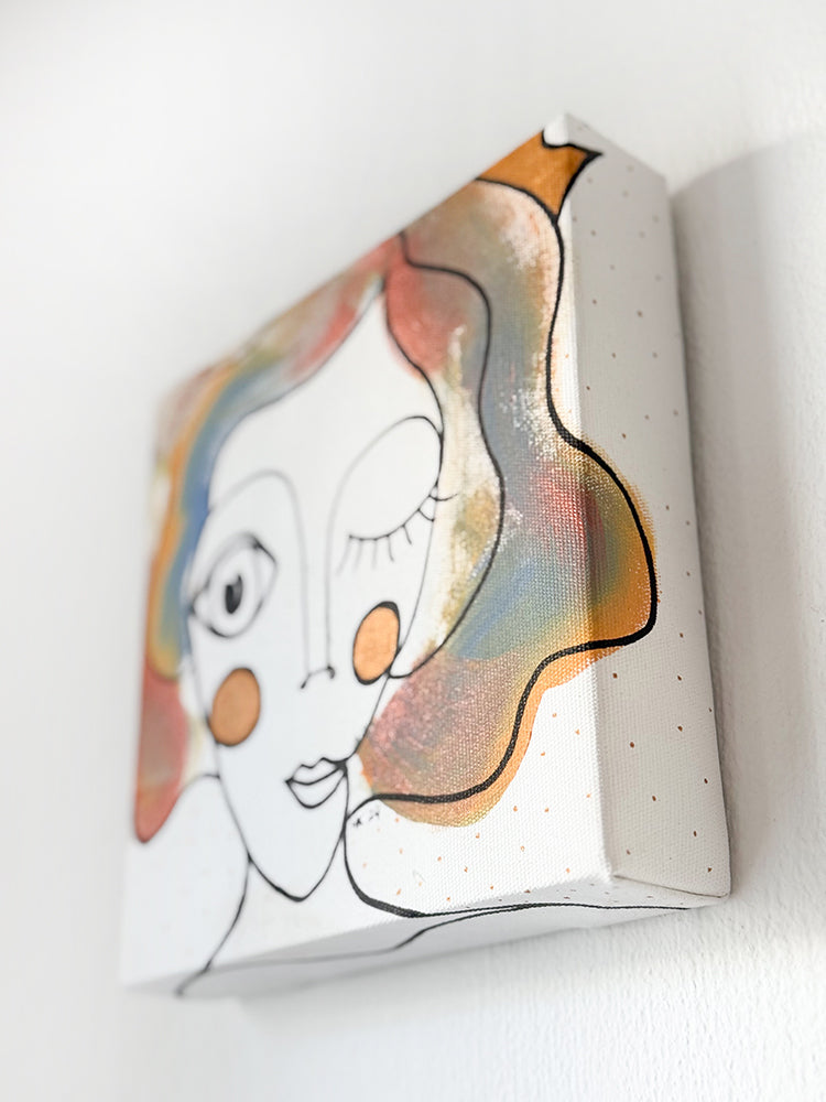 Kanvas Renkli Portre Serisi - 33