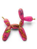 Pembe “Follow Your Dreams” Balon Köpek Heykeli