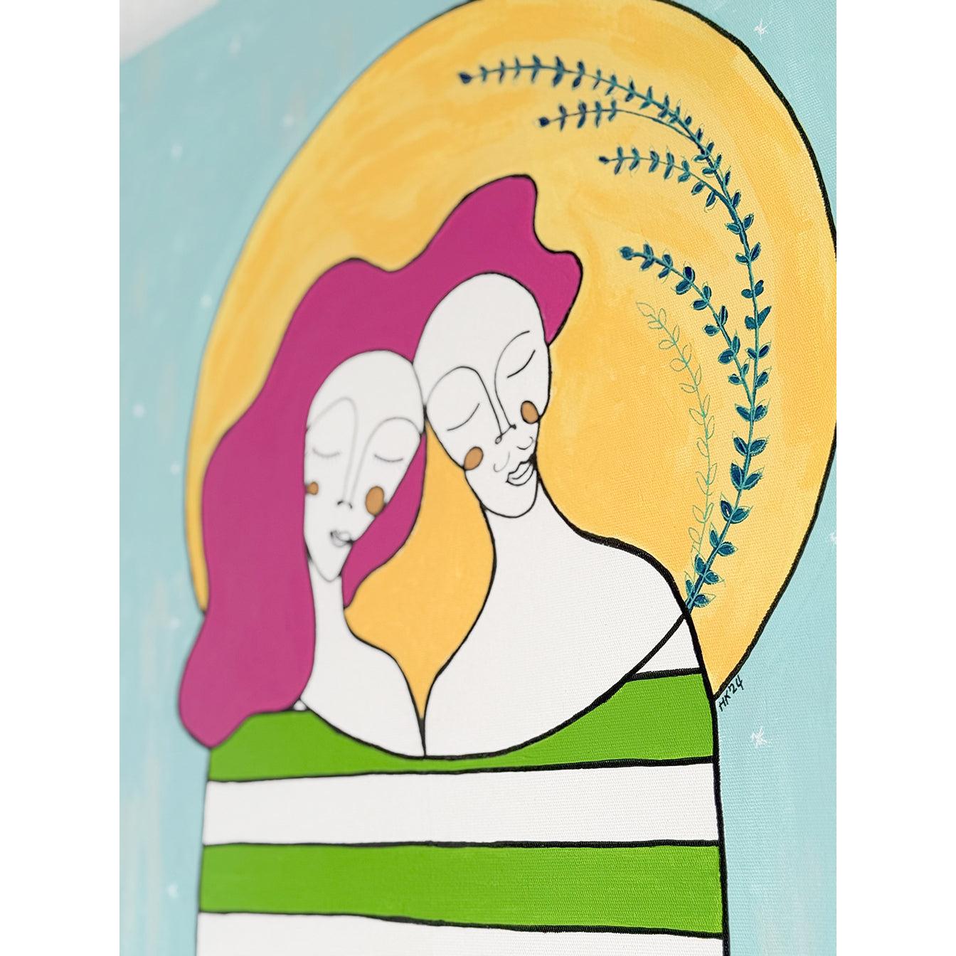 Kanvas Renkli Portre Serisi - 07