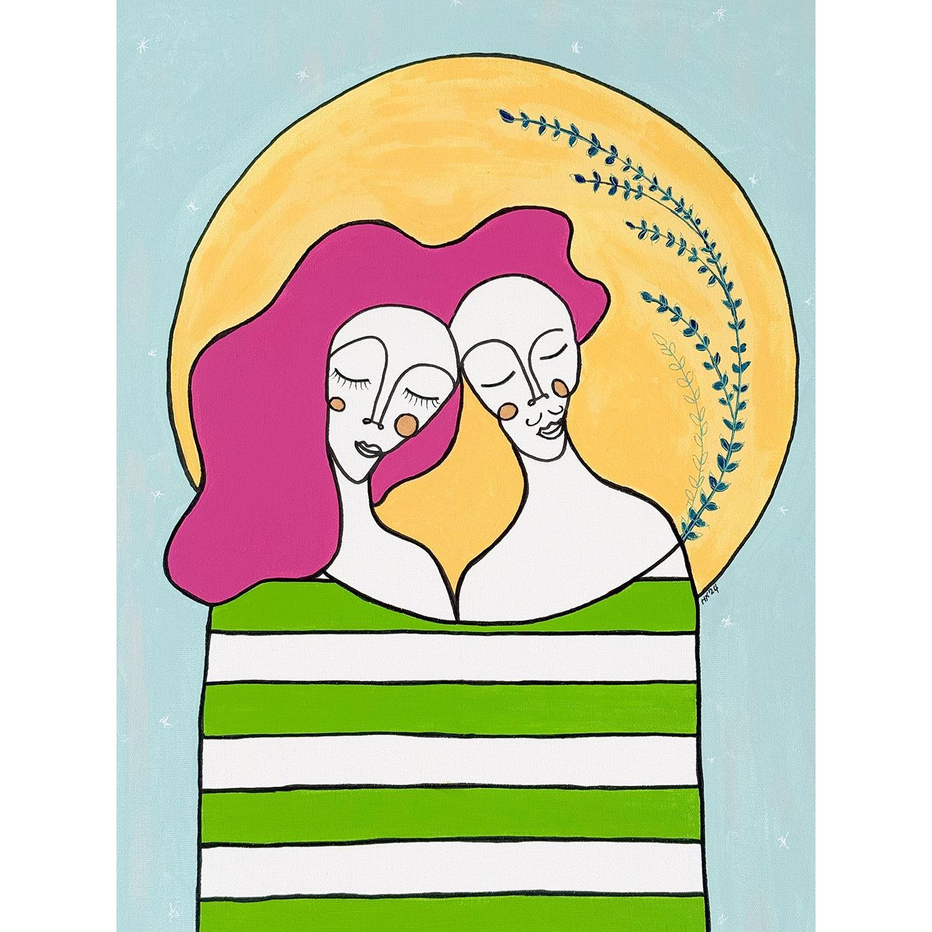 Kanvas Renkli Portre Serisi - 07